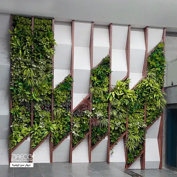 دیوار سبز پنلی