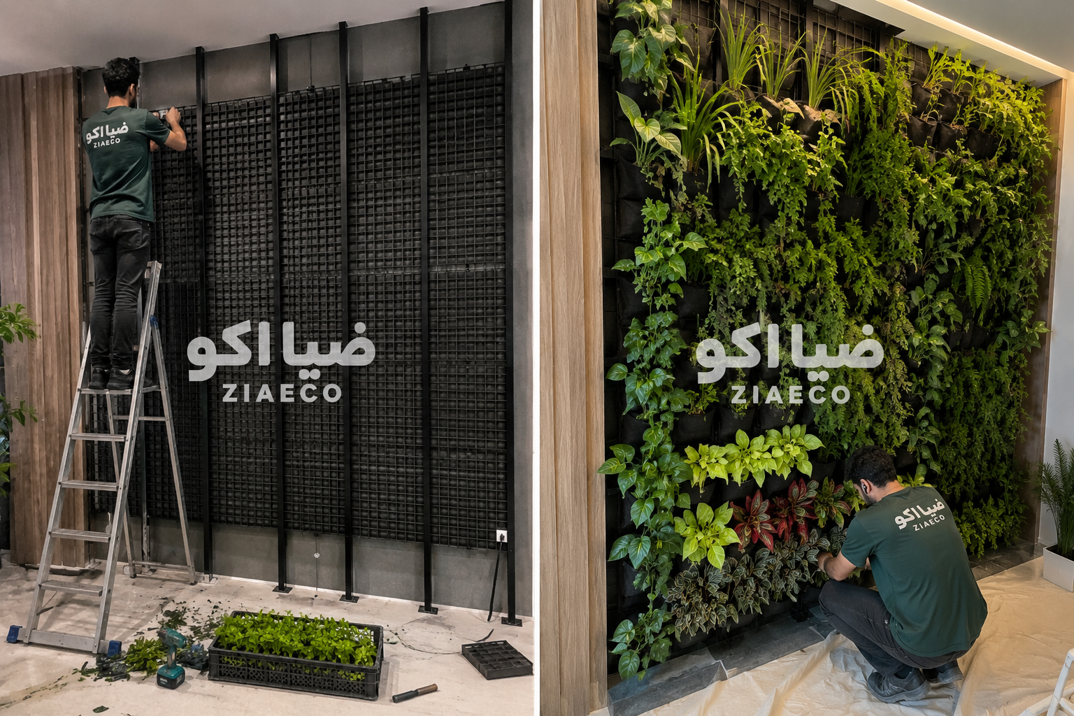 خدمات اجرای گرین وال؛ طراحی، ساخت و نصب